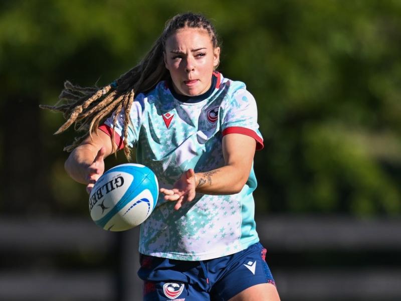 Bella Vogel has scored 41 points so far in WXV action. Photo USA Rugby.