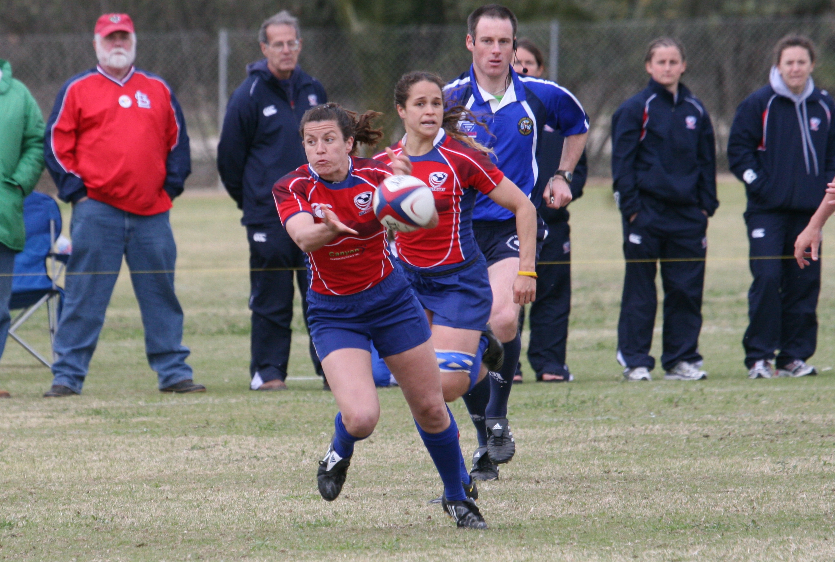 USA Women 7s in 2008. Photo Alex Goff.
