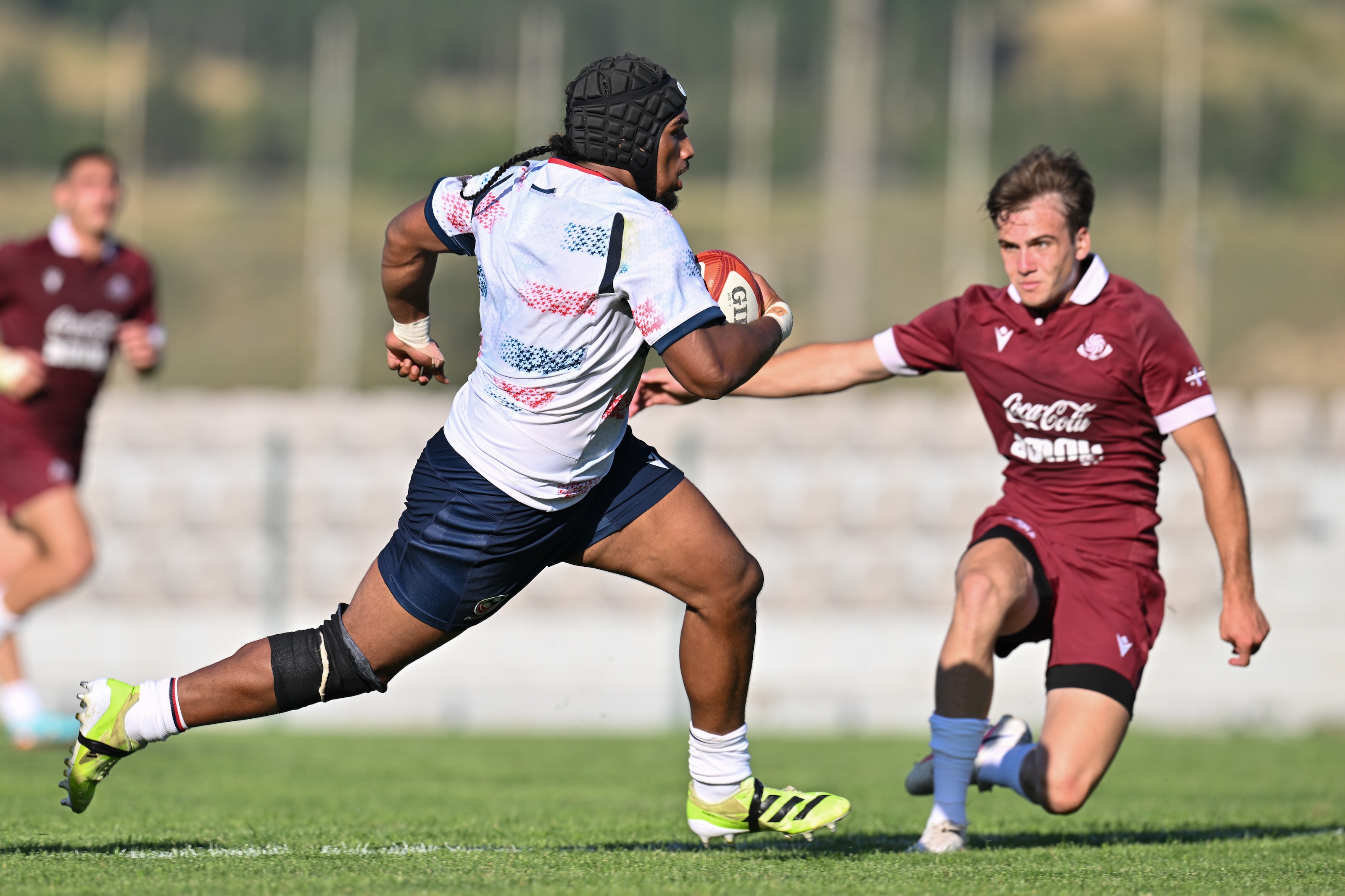 USA U20s scrimmage Georgia U20s in Tbilisi during their buildup to the 2026 JWC. Photo Levan Verdzeuli.