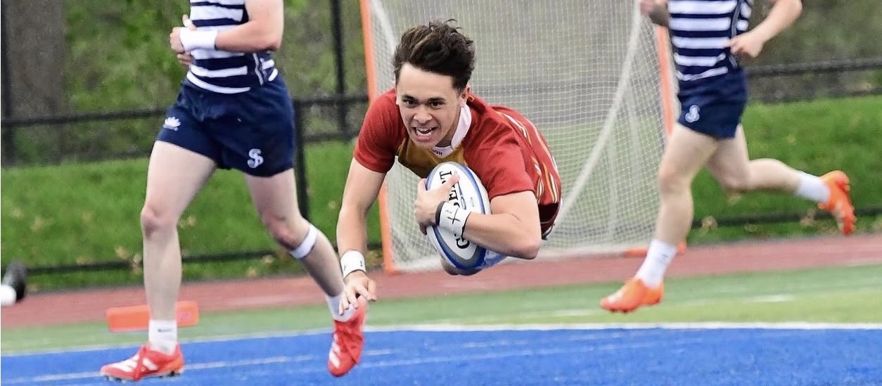 BC High scores against St. John's Prep. Photo Mike Connors.