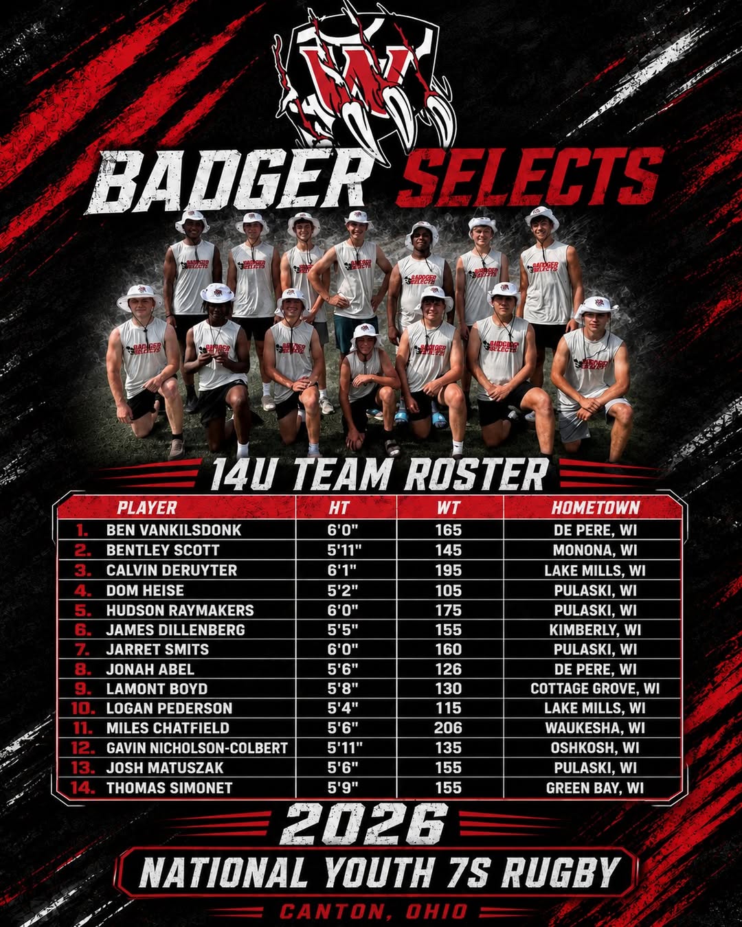 Badger U14s 2026