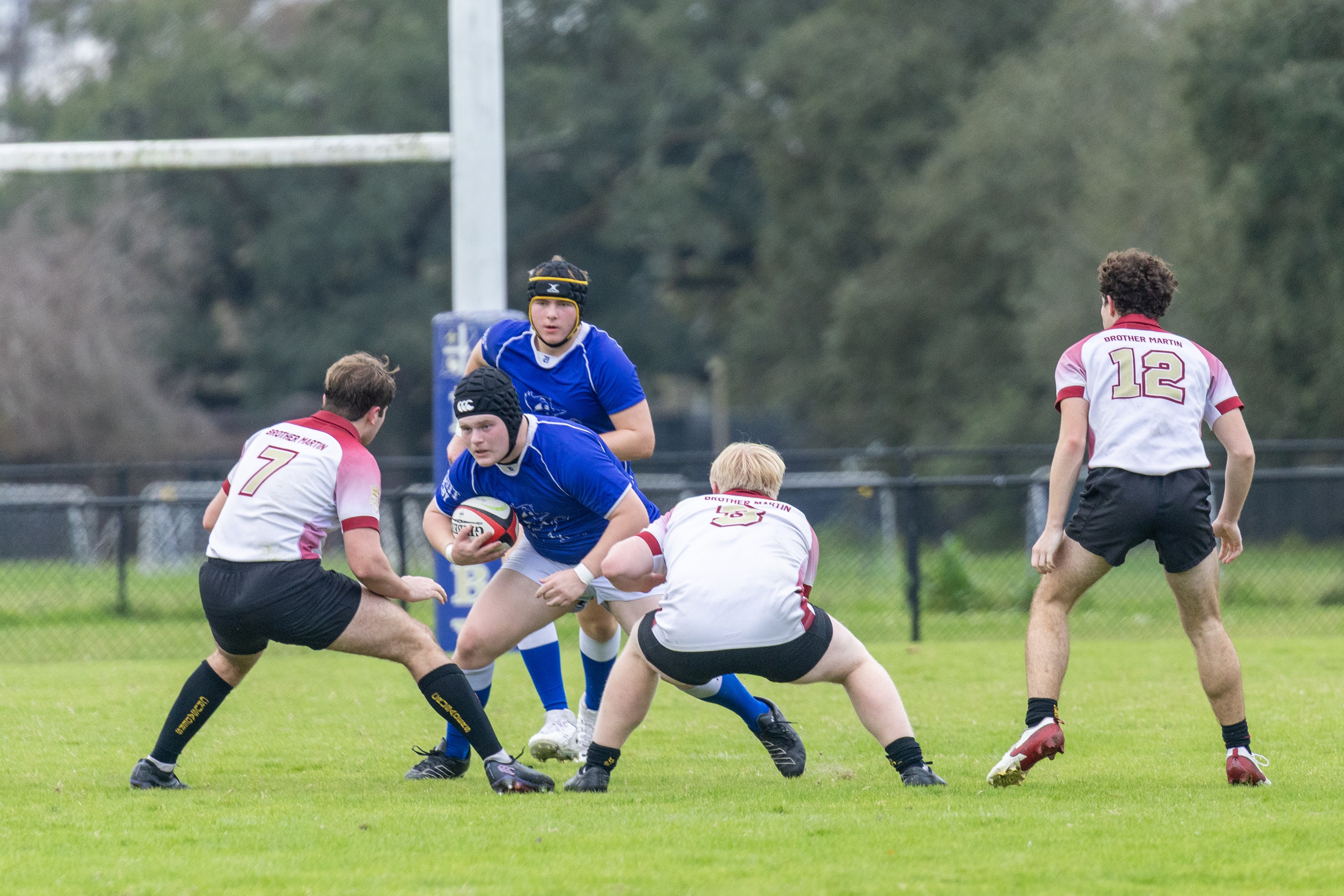 Brother Martin in white vs Jesuit New Orleans. Photo Dmitriy Pritykin.