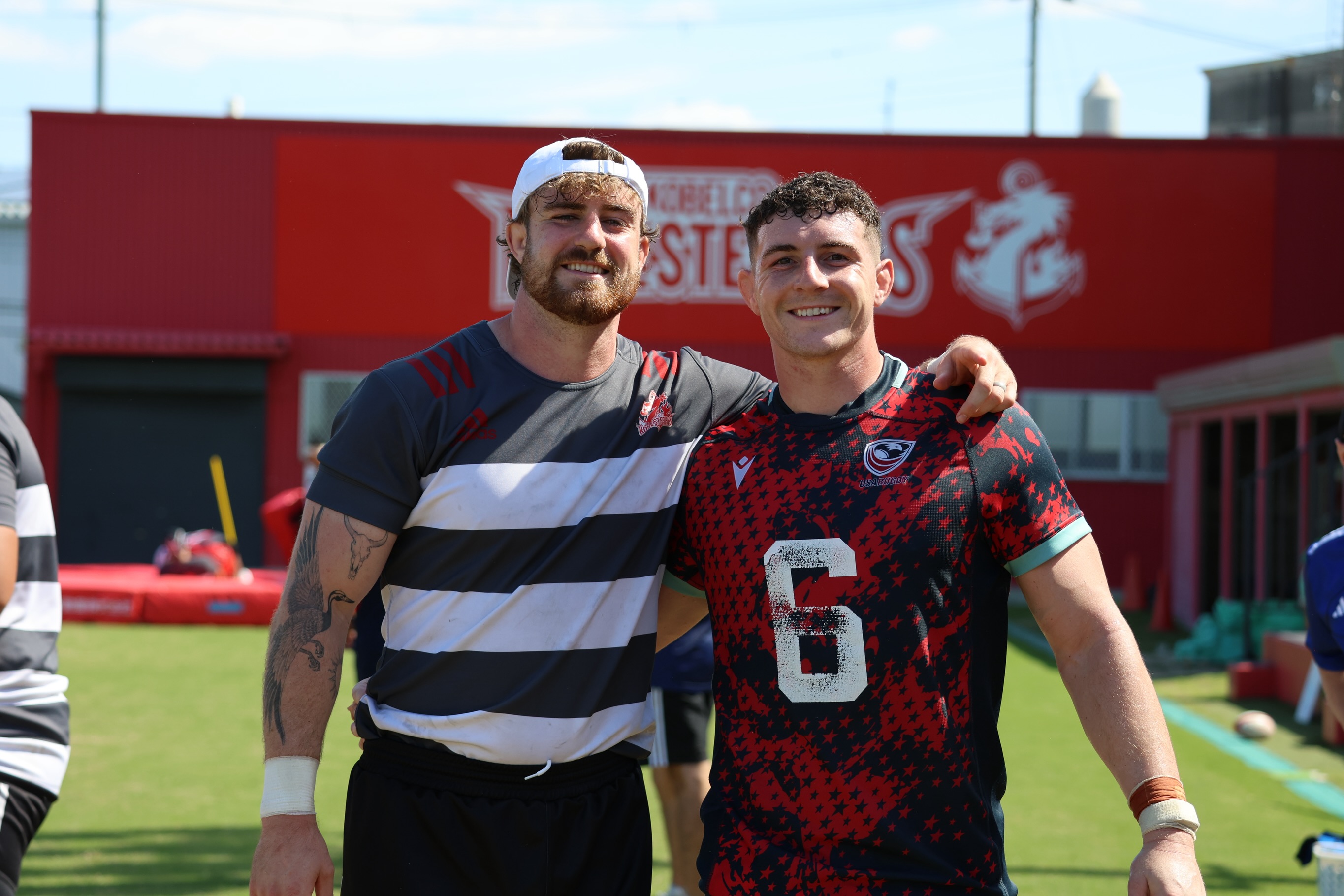Paddy Ryan and Kobe's Tiennan Costley.