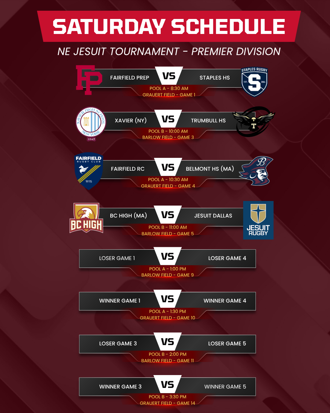 Fairfield Jesuit Classic Premier Schedule
