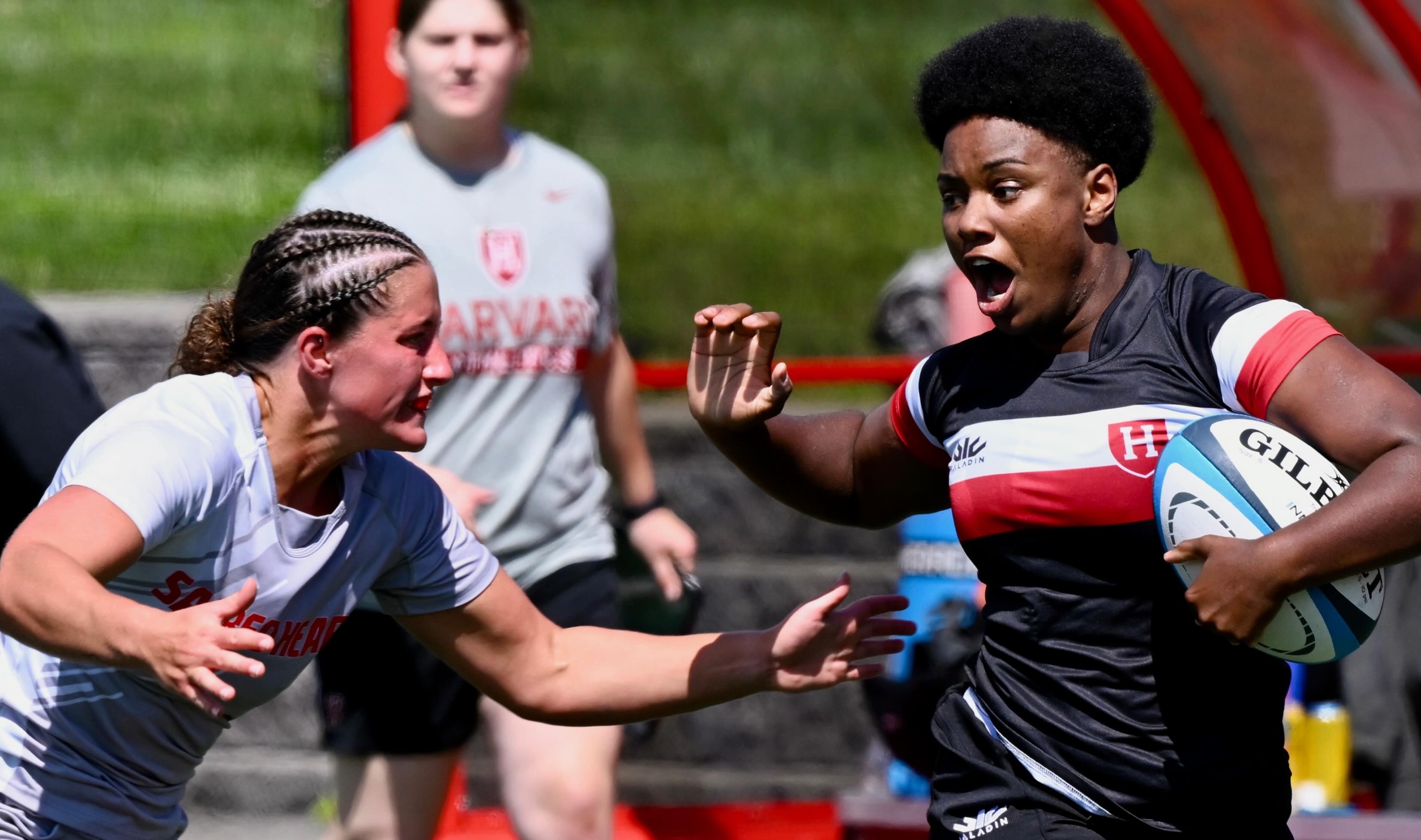 Harvard on the break. Photo Harvard Rugby.