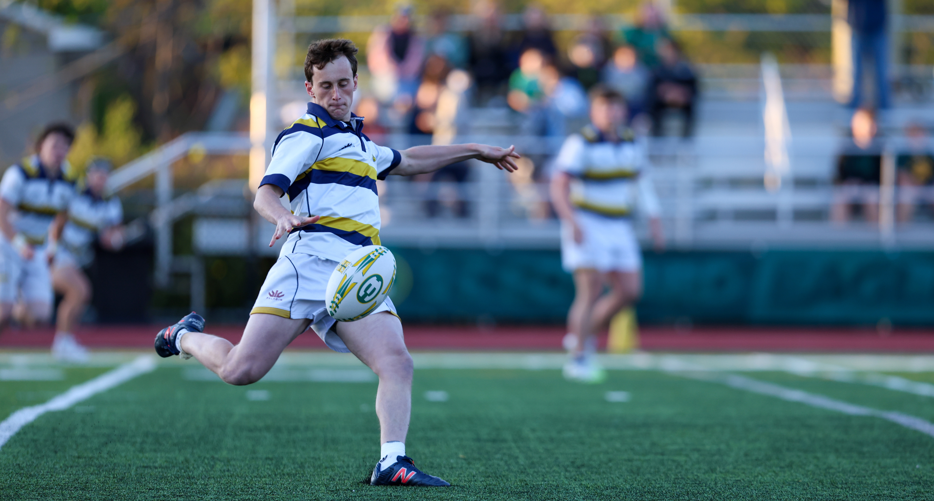 Noah Gallagher launches one for St. Ignatius. Photo Jack Nece.