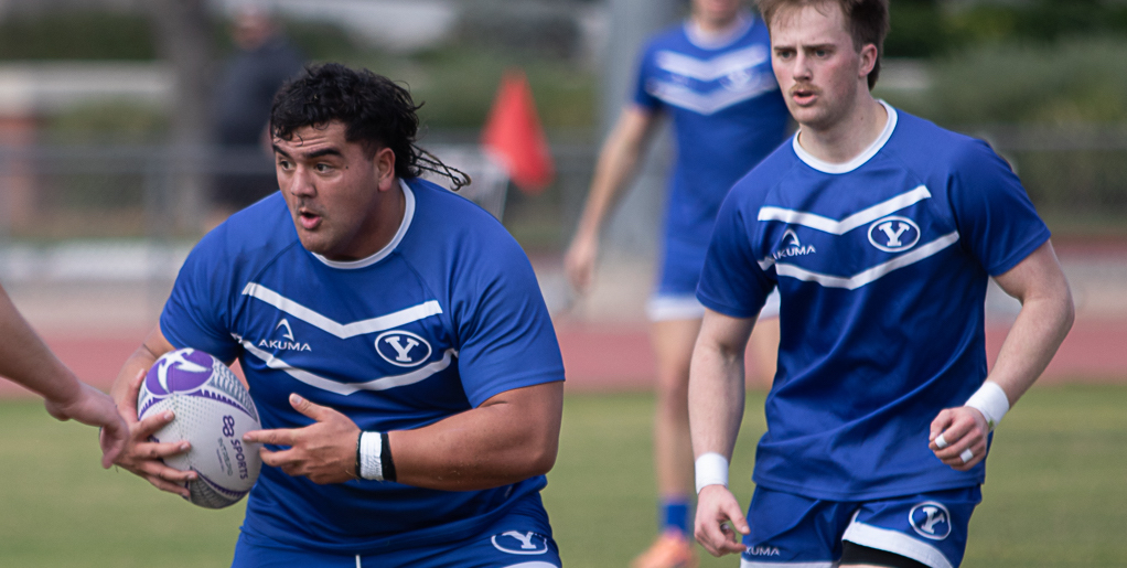 James Tenney leads BYU from the tighthead prop position. Photo J. Dalton Photography.
