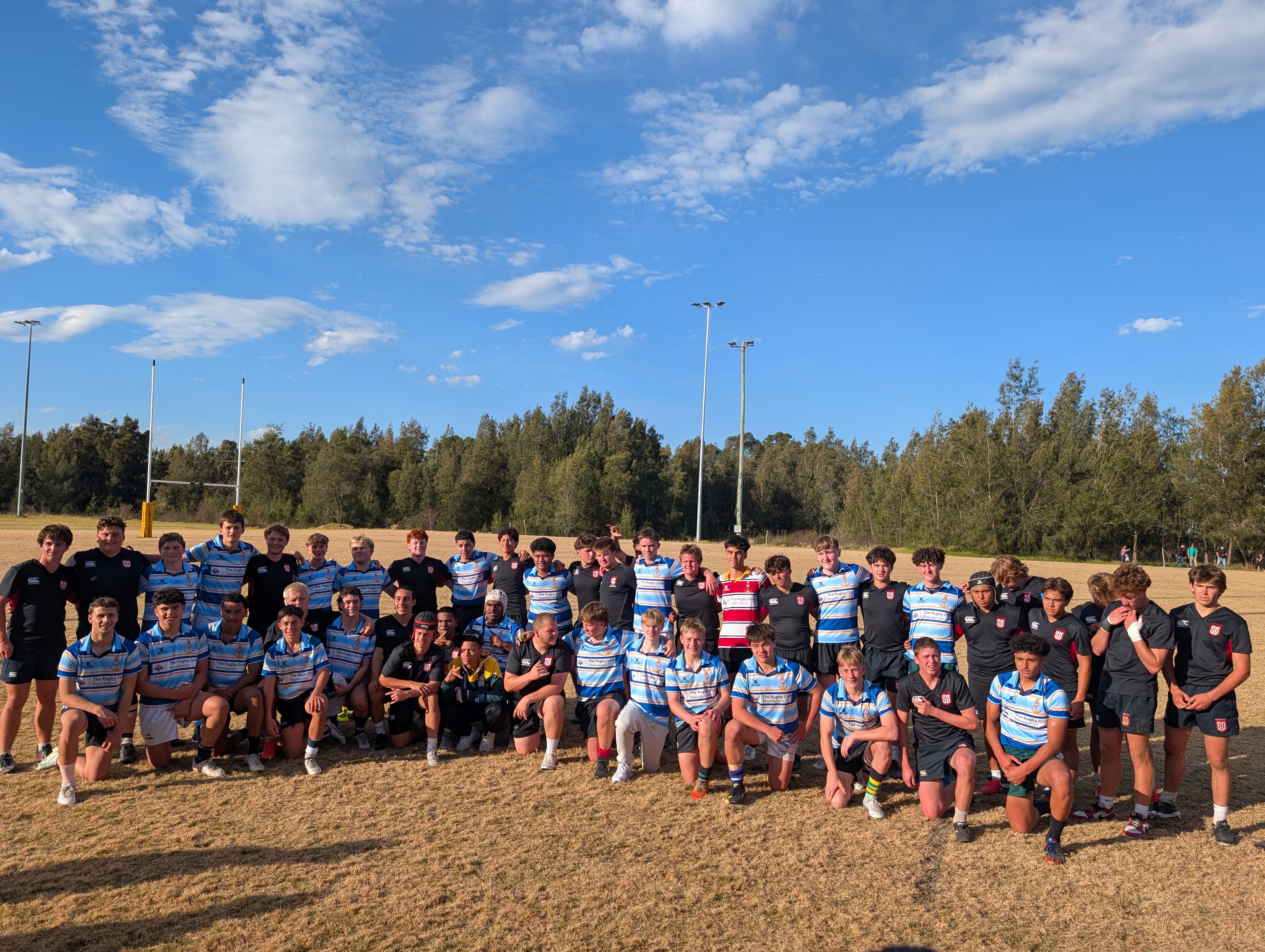 Legion U16s post-match.