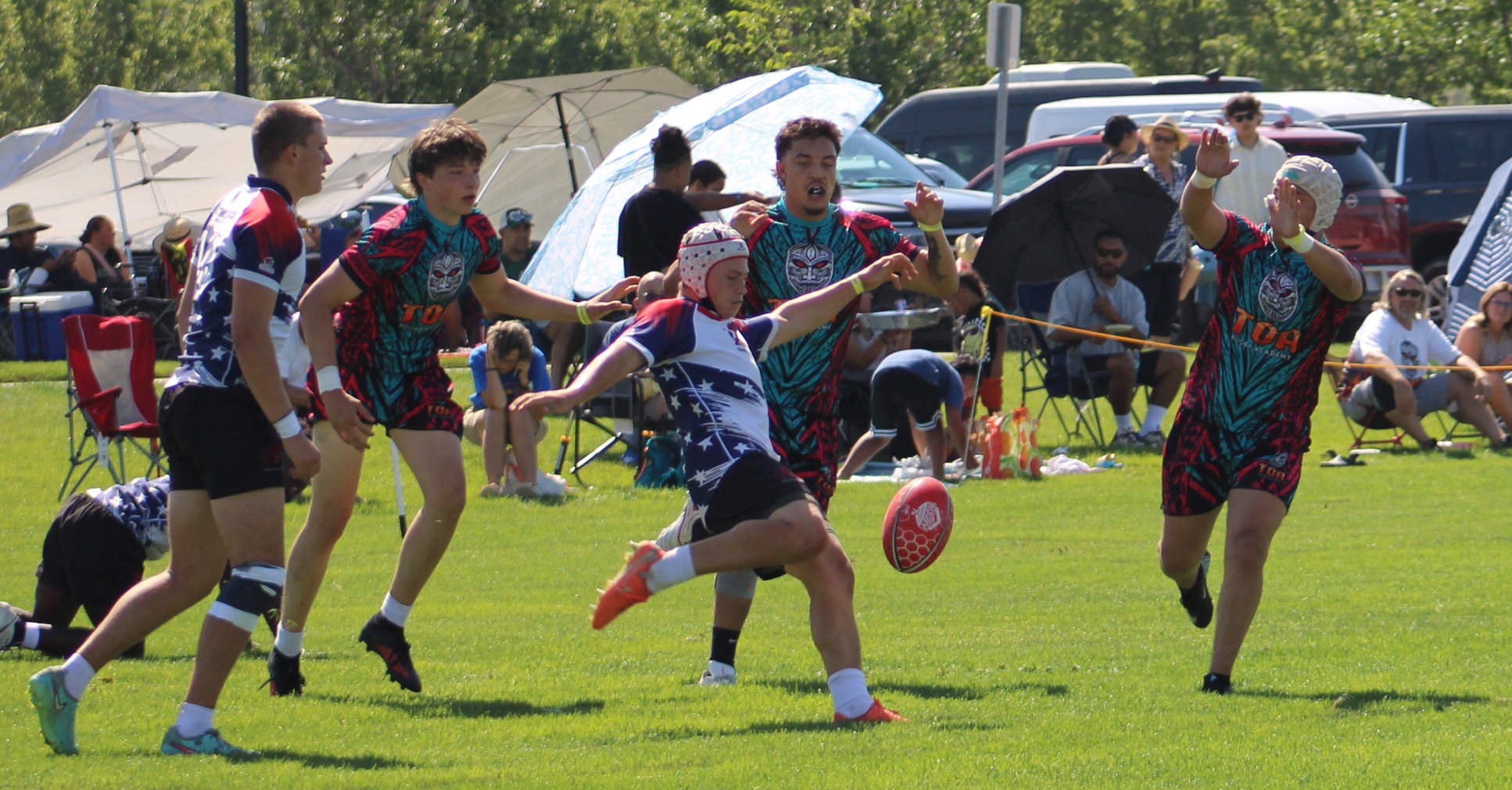 Boys action from the 2026 NAI 7s. Photo Alex Goff 