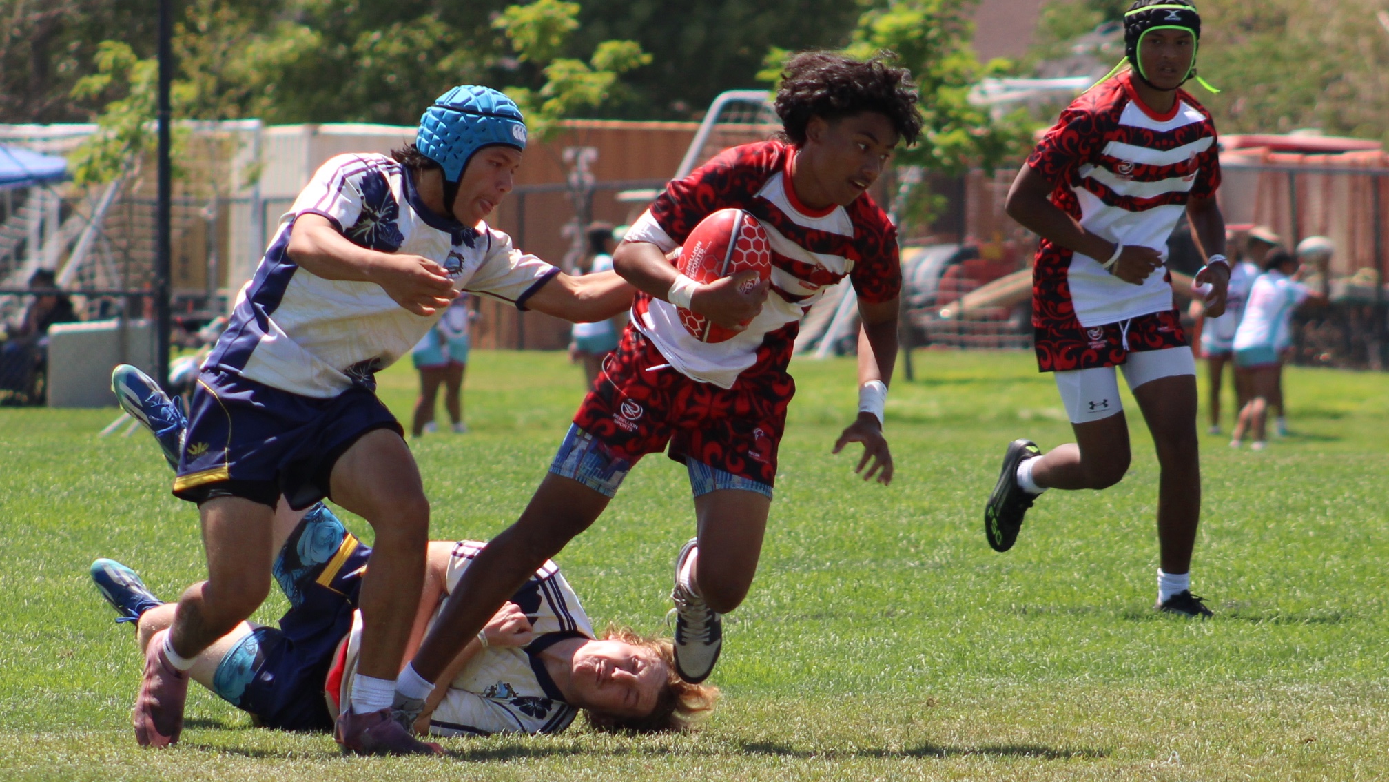 Boys action from the 2026 NAI 7s. Photo Alex Goff.