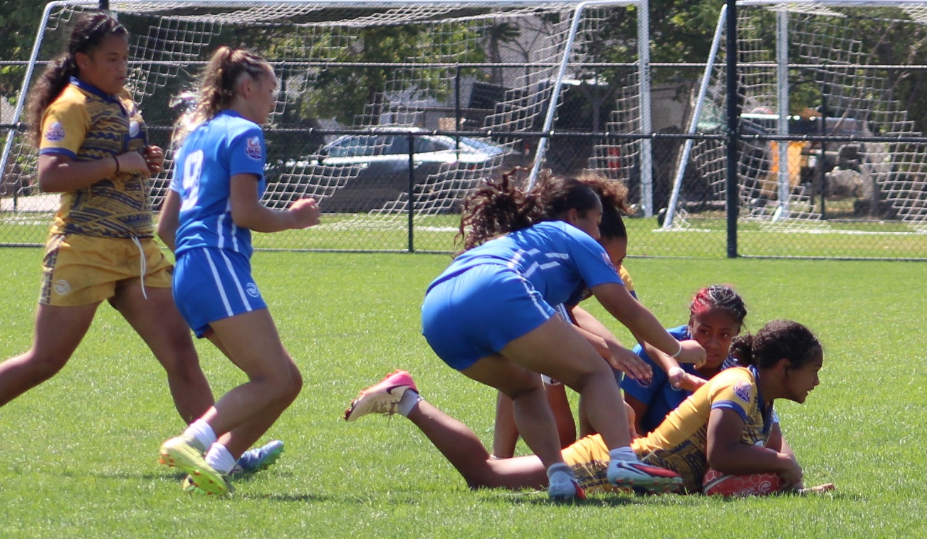 Girls competition at the 2026 NAI 7s. Photo Alex Goff.