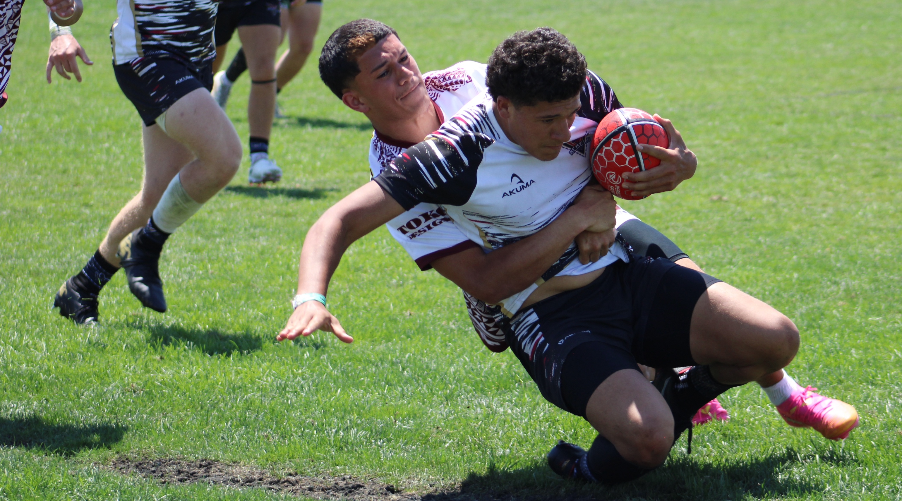 Action from the 2026 NAI 7s Boys U18 Elite final. Photo Alex Goff. 