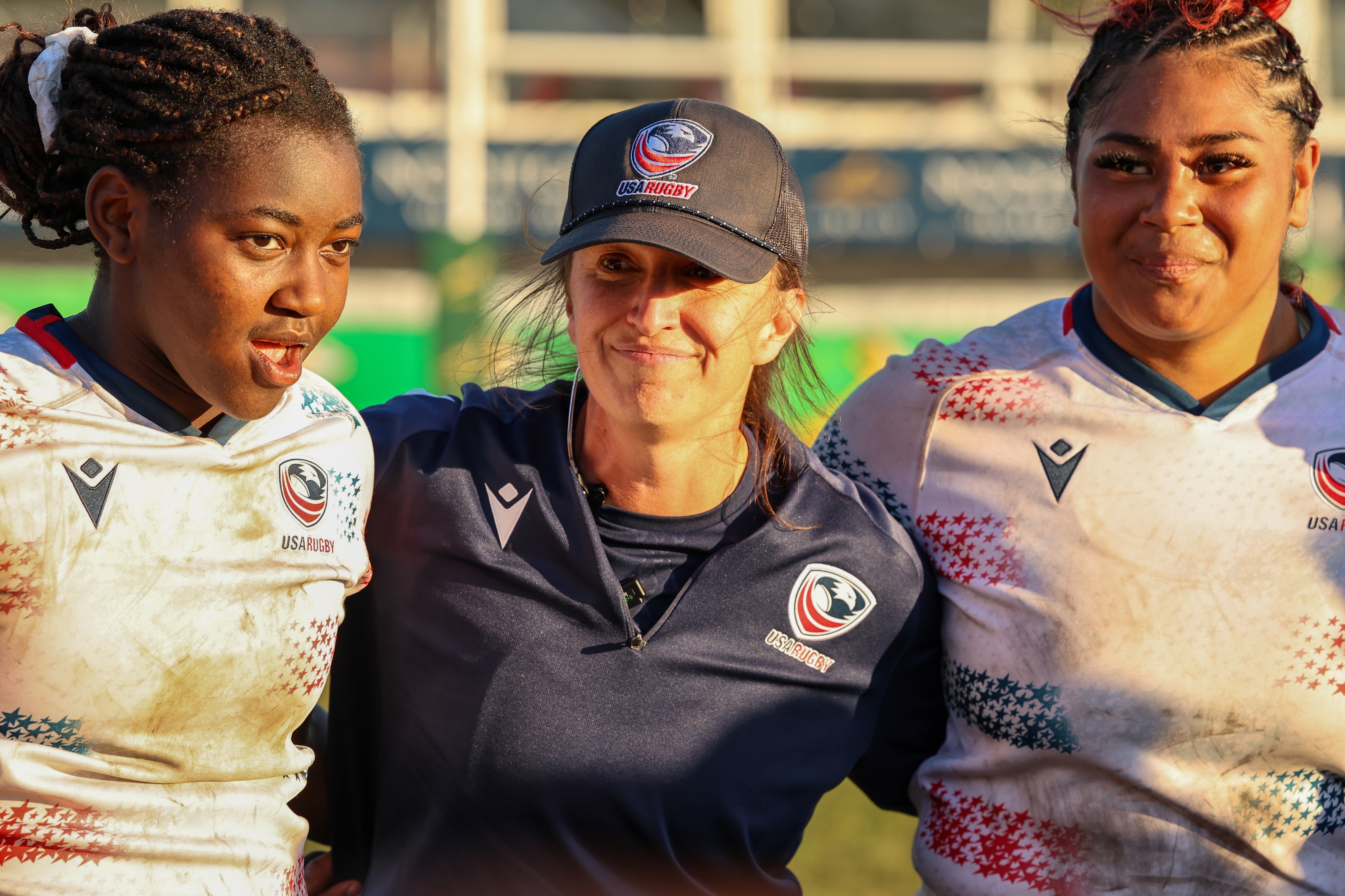 USA U20 Head Coach Katie Dowty was pleased to get senior National Team support. 