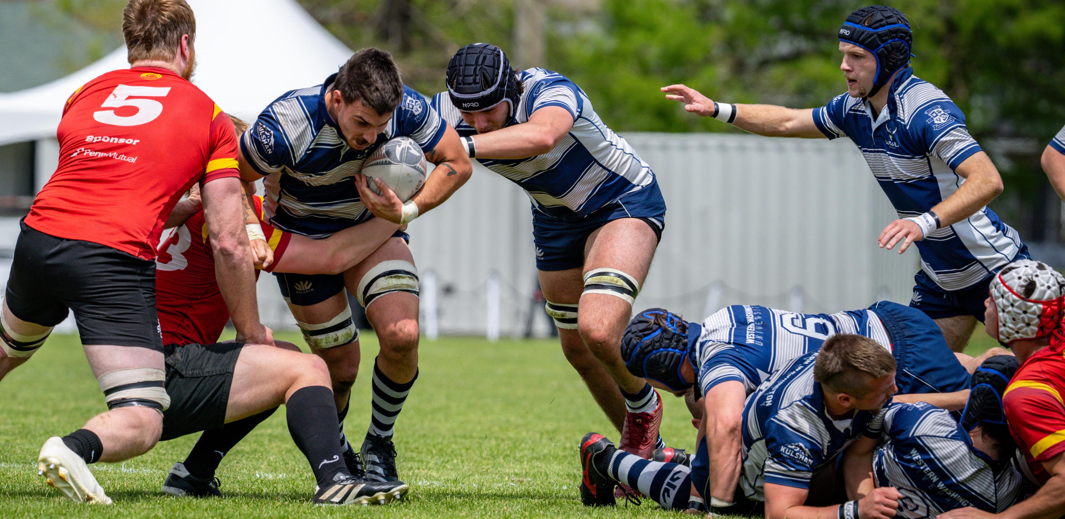 WWU working the hard yards. Photo Matthew Dalton.