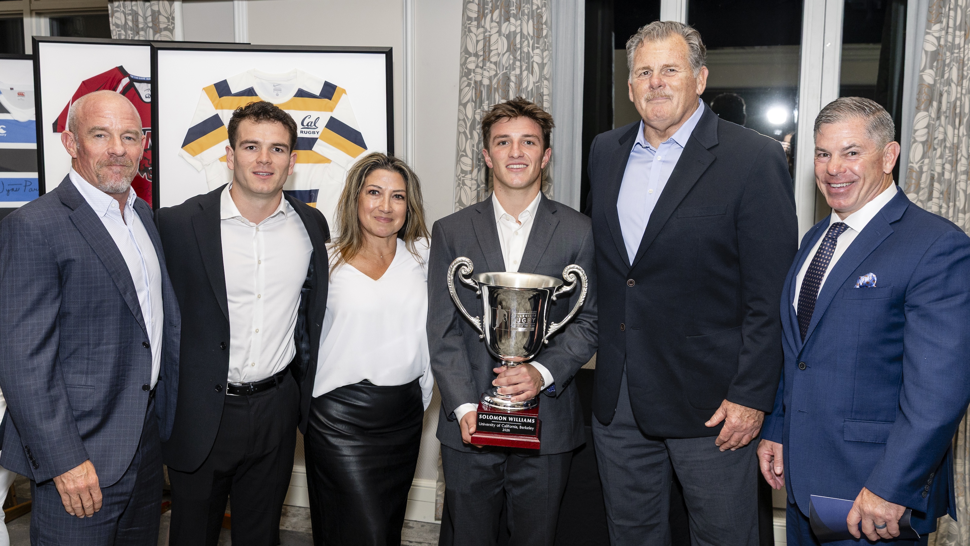 Williams with family and coaches. Photo Quinn Toomey for WAC.