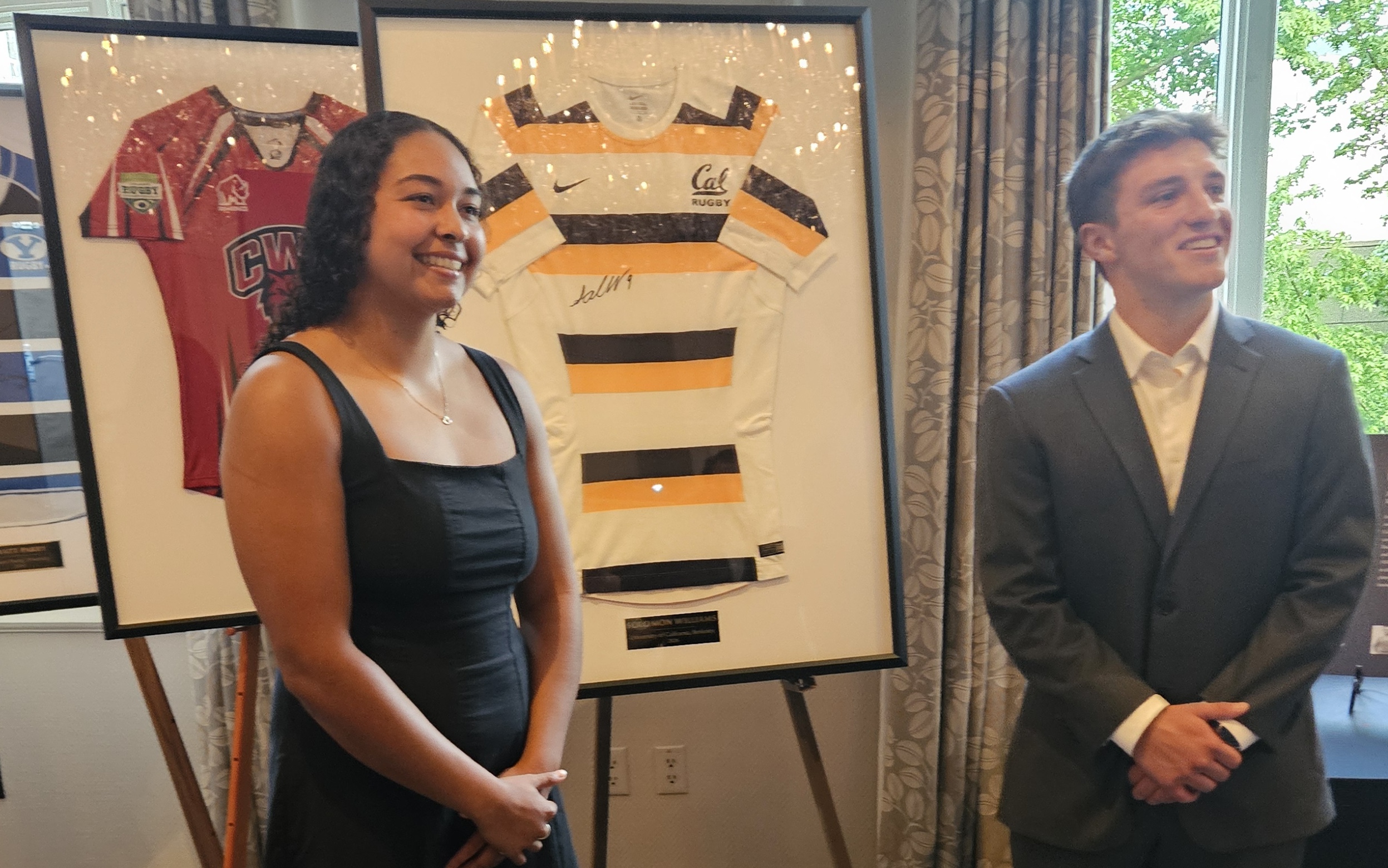 Tiahna Padilla and Solomon Williams at the 2026 WAC Awards.