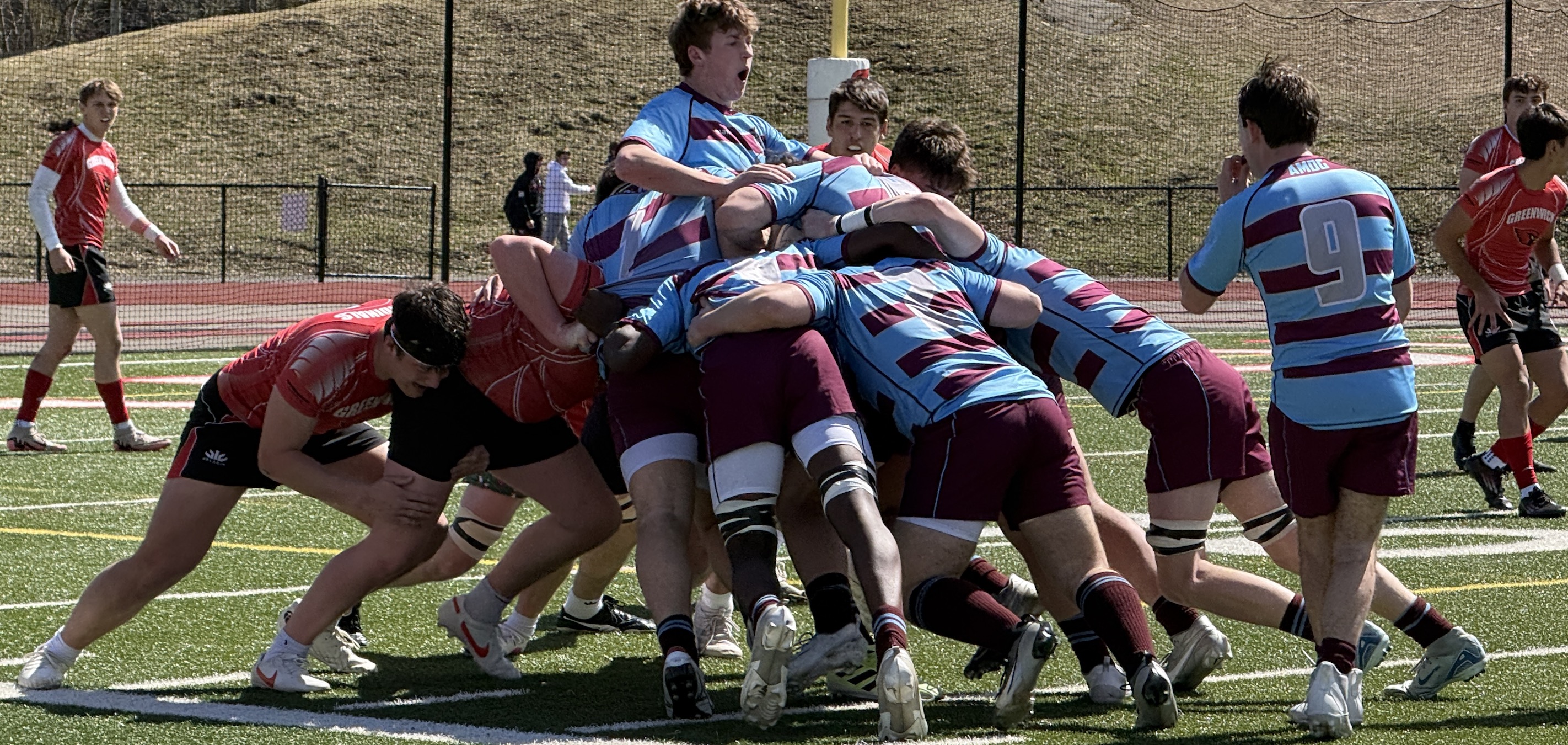 Xavier mauls vs Greenwich. Photo Michael LiVigni.