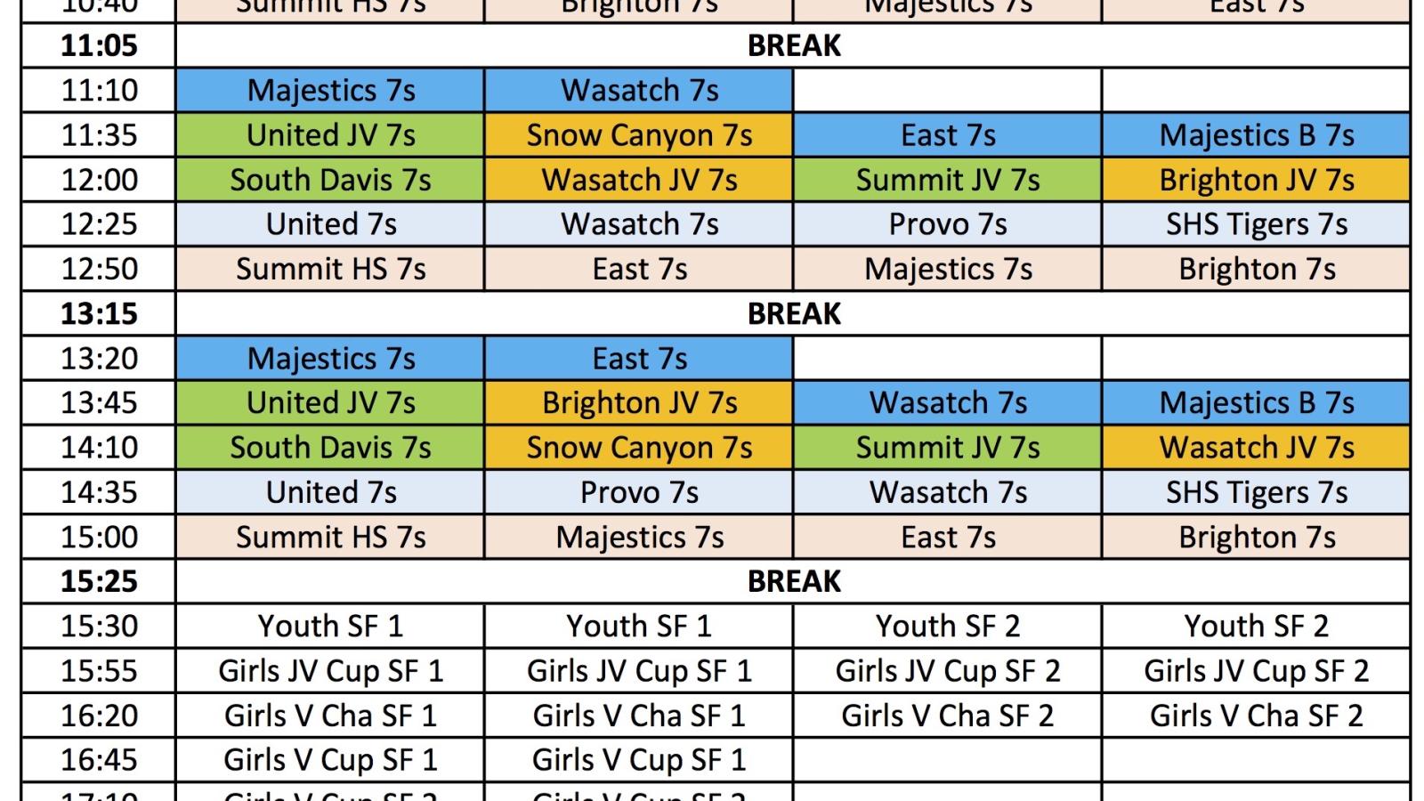 2019 pink 7s schedule