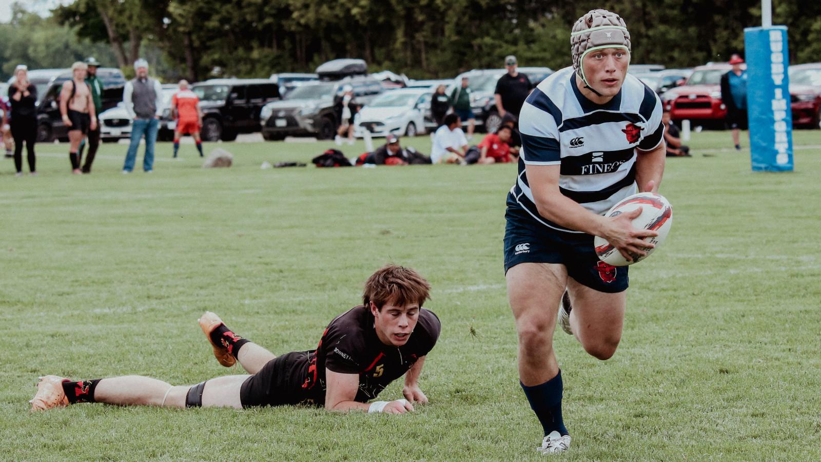 San Diego Mustangs vs Charlotte Cardinals in the 2025 Boys HS Club Final. Photo Griff Hastings.