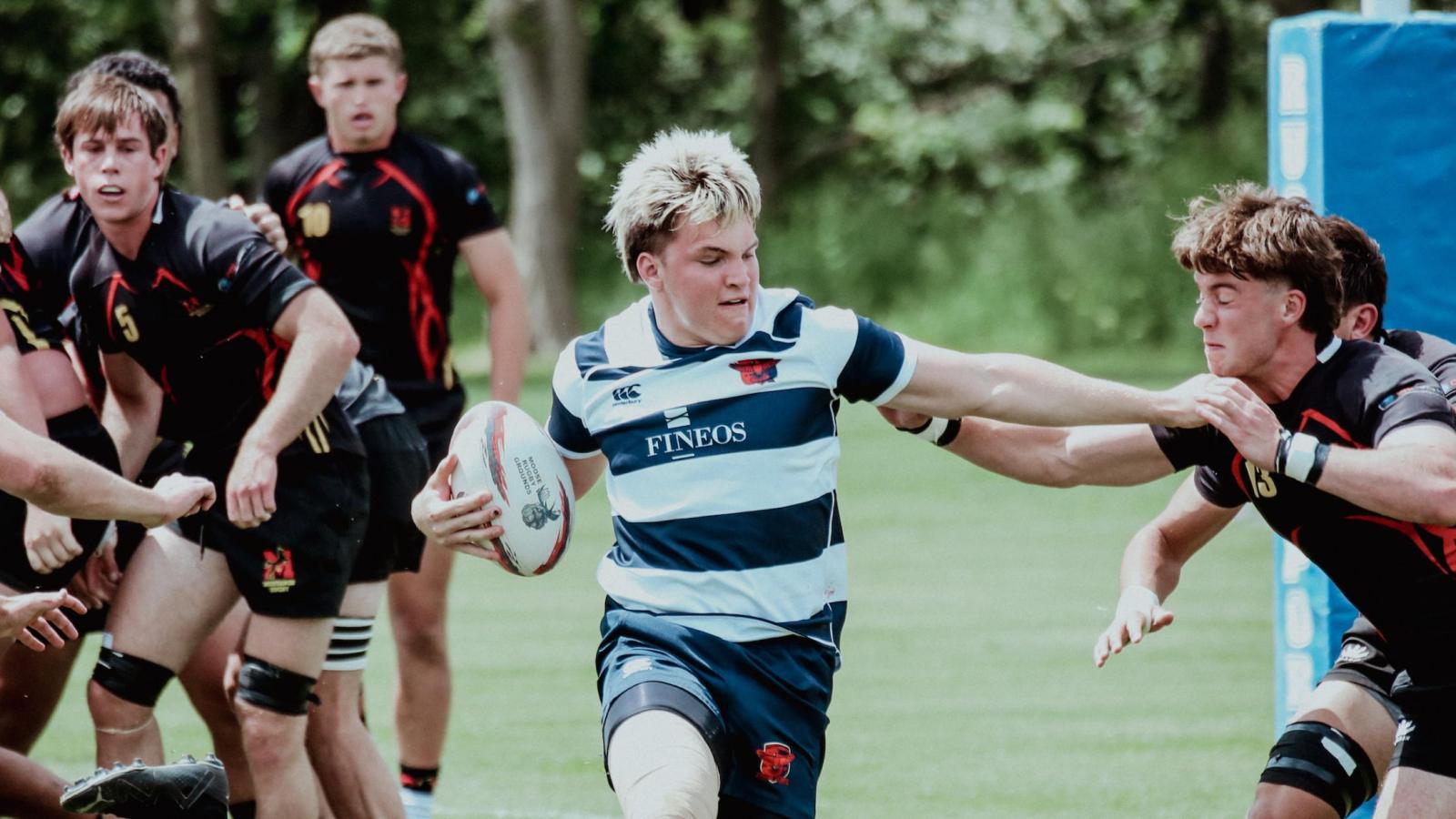 San Diego Mustangs vs Charlotte Cardinals in the 2025 Boys HS Club Final. Photo Griff Hastings.