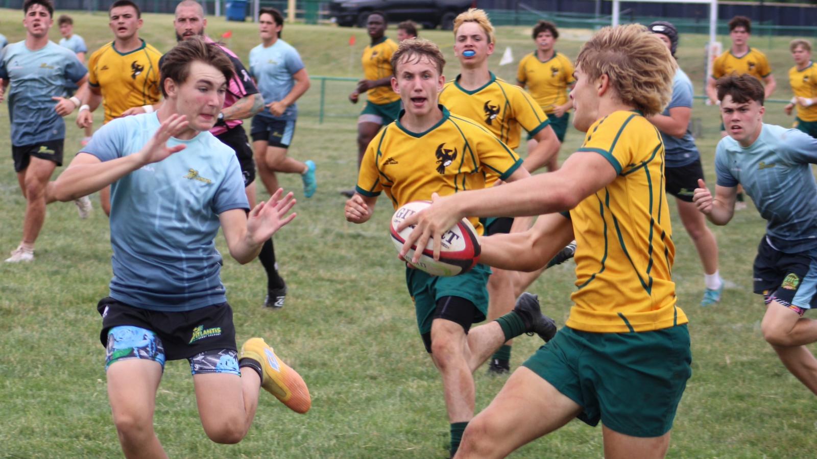 Midwest Thunderbirds move the ball on the counter vs Atlantis. Photo Alex Goff.