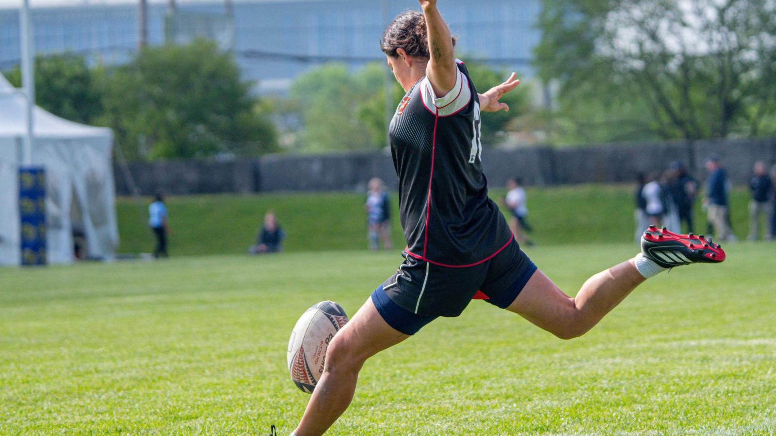 Action from the 2026 CRAA Women's Premier 7s. Photo by Calder Cahill.