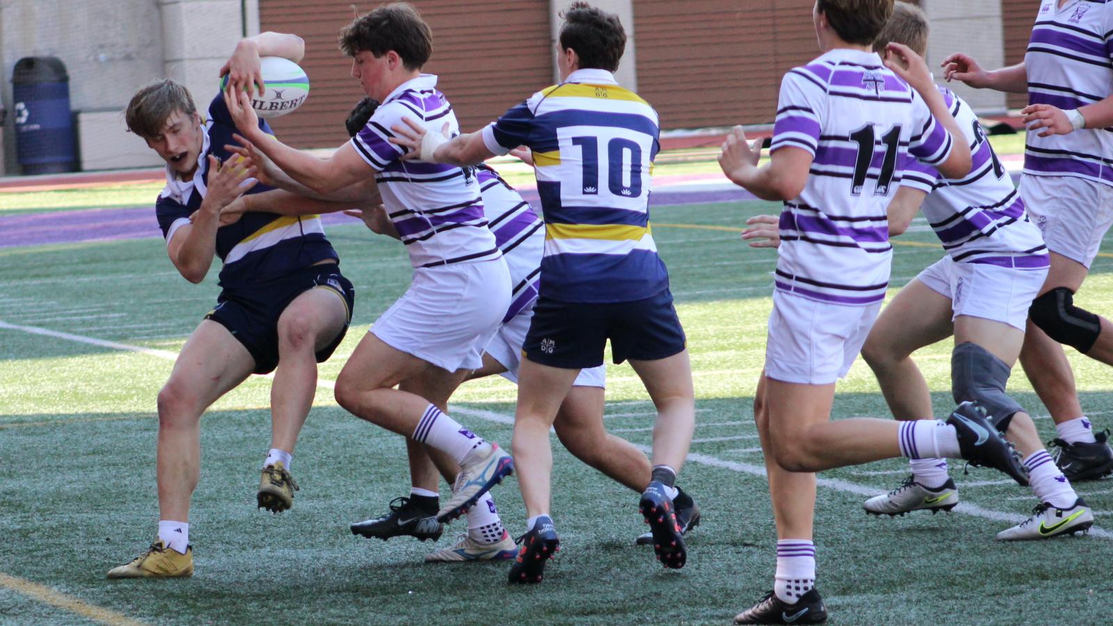 Sideline defense. Photo William Seetch.