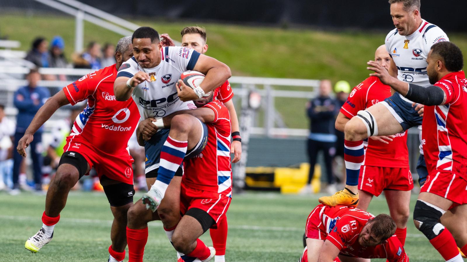 USA Military vs British Army, Seattle 2026. Photo by Punkus.