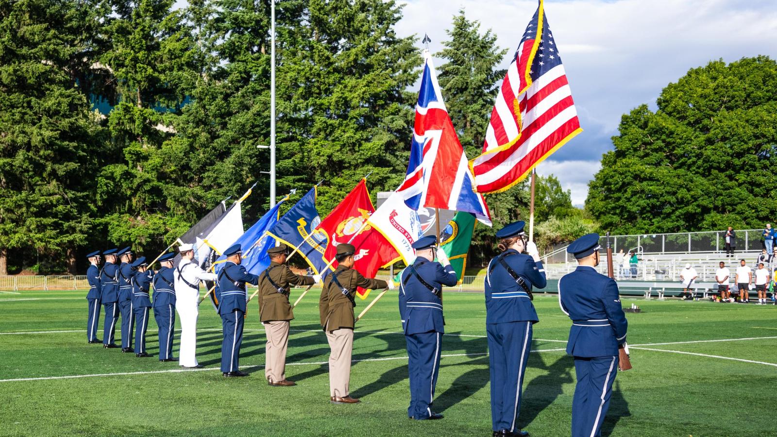 USA Military vs British Army, Seattle 2026. Photo by Punkus.
