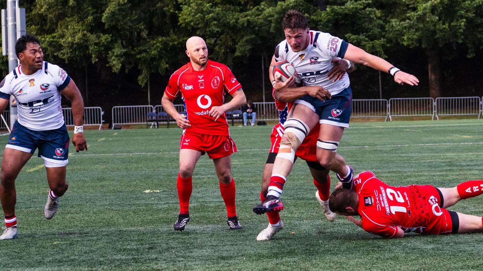 USA Military vs British Army, Seattle 2026. Photo by Punkus.