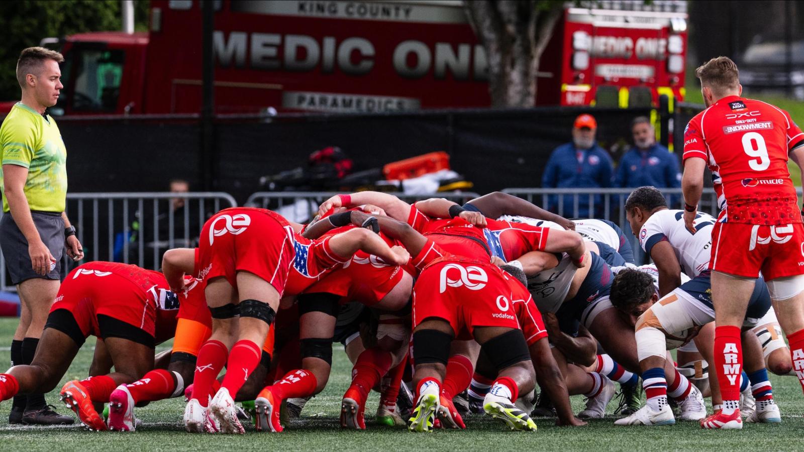 USA Military vs British Army, Seattle 2026. Photo by Punkus.