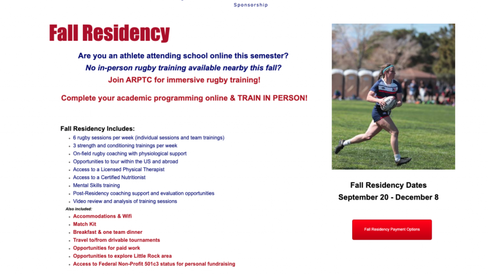 arptc summer residency page