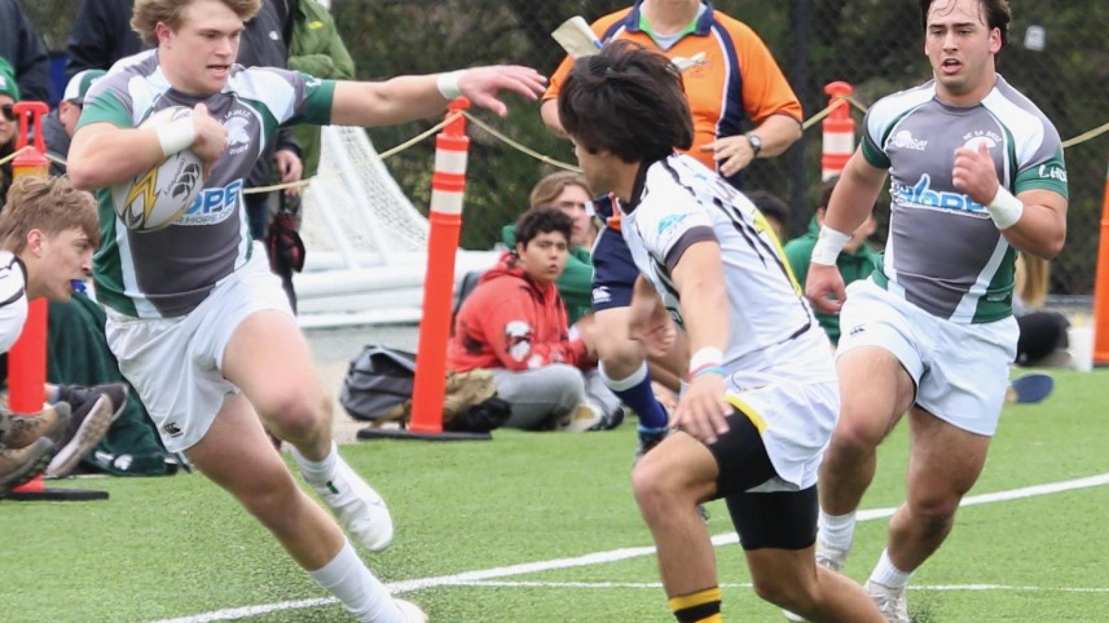 dls winggrant taft with run down sideline for score   derek holmberg