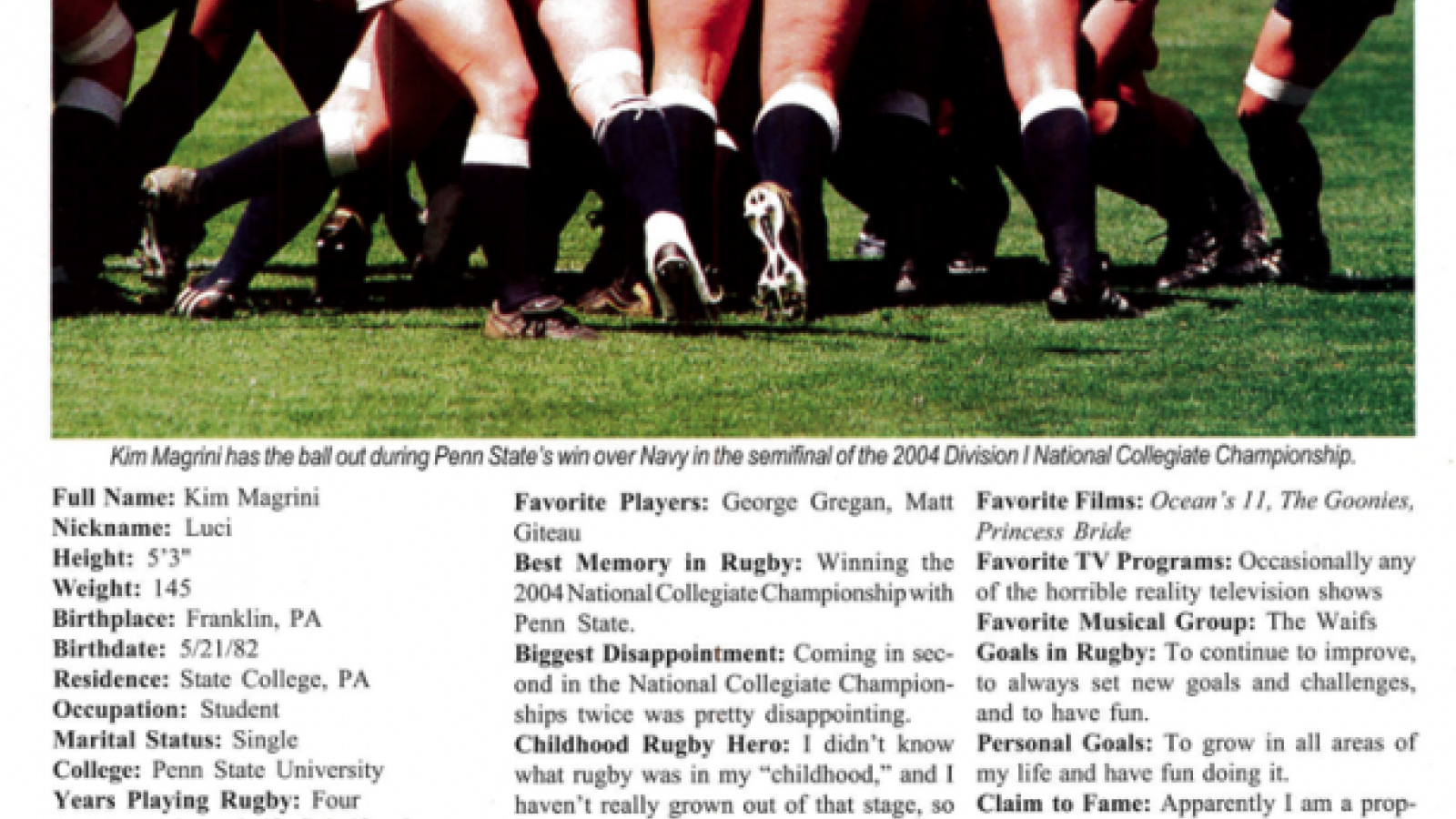 kim magrini profile rugby magazine