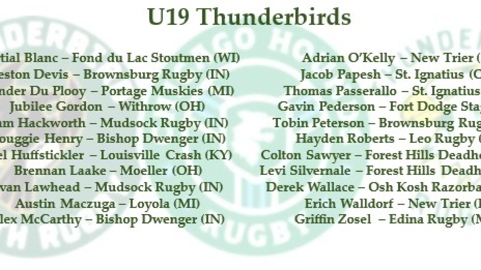 midwest thunderbirds u19s