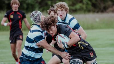 San Diego Mustangs vs Charlotte Cardinals in the 2025 Boys HS Club Final. Photo Griff Hastings.