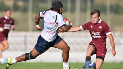 USA U20s scrimmage Georgia U20s in Tbilisi during their buildup to the 2026 JWC. Photo Levan Verdzeuli.