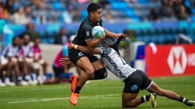 Action from the 2025 LA 7s. Photo David Barpal.