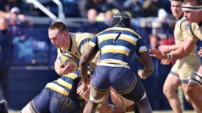 Cal played Navy in Annapolis in 2025, with the Midshipmen winning 27-3. David Hughes photo.