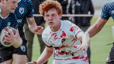 Jake Roberts of Raptor Rugby, and Next Phase Rugby user. Griff Hastings photo.