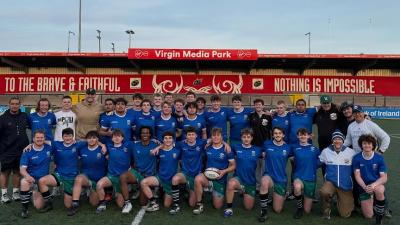 The Junior Blues enjoyed coaching sessions and challenging games on tour in Ireland with Irish Rugby Tours.