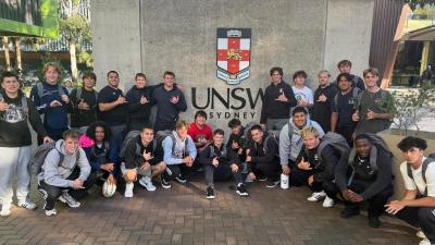 Legion Academy players at University of South Wales.