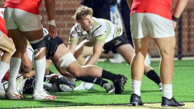 Jack McAllister gets set to send the ball out. Photo Todd Lunow.