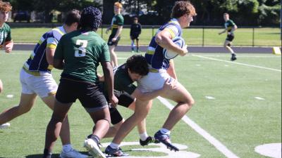 Quinn Ferris for St. Ignatius 7s. Photo Alex Goff.