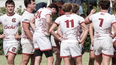 USC Huddle. South Carolina.