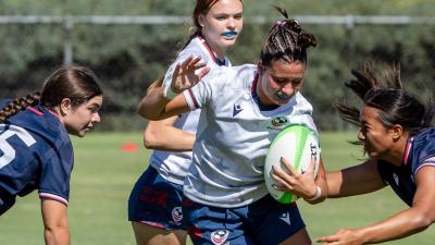 USA U18s girls trained in the summer for the Youth Olympics in Dakar.
