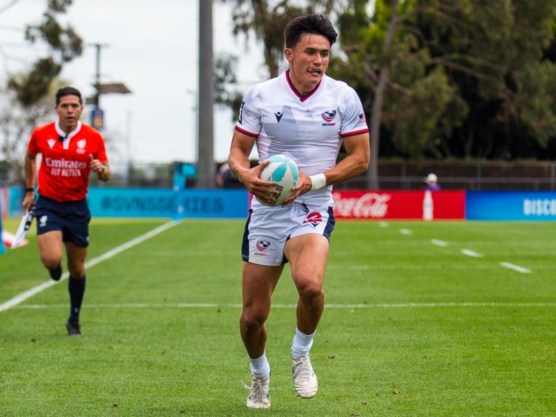 Lucas Lacamp led all players in tries and points. David Barpal photo.