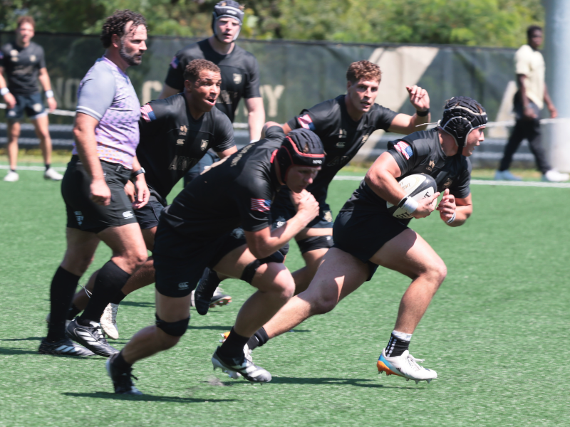 Army on the charge 2026 vs Queens. Photo Walter Schmidlin.