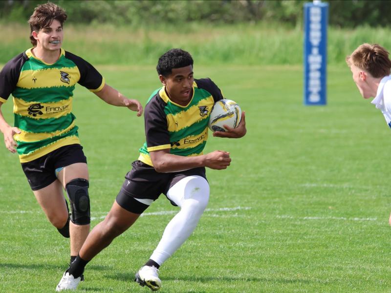 Carmichael vs Fort Hunt in 2026 HS Nationals. Photo Calder Cahill.