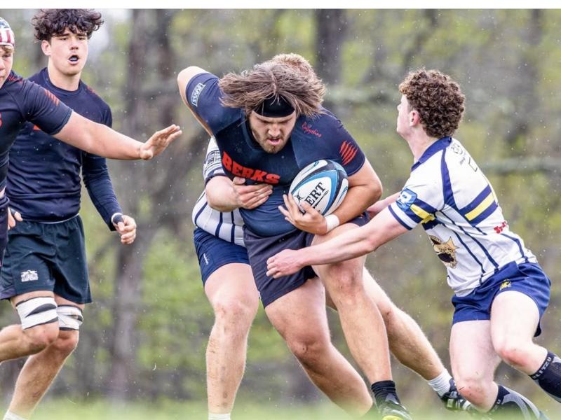 Matt Lis charges ahead for Berks. Photo Goodspot Photography.